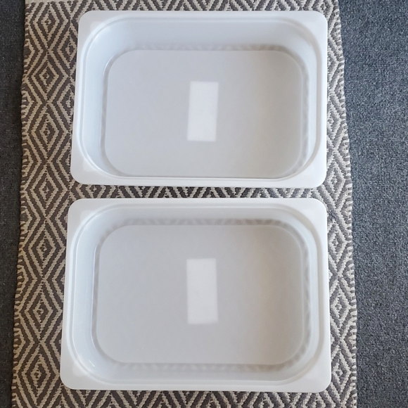 (2) IKEA TROFAST Storage Box/ Containers/ Bins, White, 16.5x11.75x4" - No Lids - Picture 1 of 6